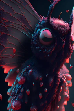 Mothman, candy,strong texture, extreme detail, octane render