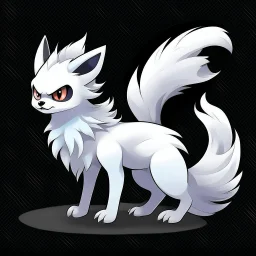 Create a ghost fox/cat creature in the pokémon style
