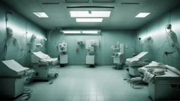 A horror-style operating room