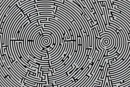 the Minotaur in the center of a round maze