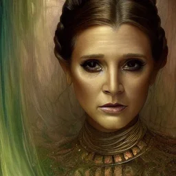 Princess leia goddess, perfect face, fantasy, beautiful face, gorgeous, intricate, dramatic lighting, emotionally evoking symbolic metaphor, highly detailed, photorealistic, artstation, concept art, smooth, sharp focus, art by albert aublet and krenz cushart, tomasz alen kopera, peter mohrbacher, and alphonse mucha, sharp focus, emitting diodes, smoke, artillery, sparks, racks, system unit, motherboard, by pascal blanche rutkowski repin artstation hyperrealism painting concept art of detailed ch