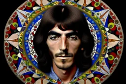 george harrison 3rd eye mandala trippy