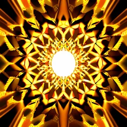 yellow and orange kaleidoscope