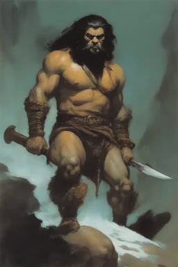 catula the barbarian by Frank Frazetta