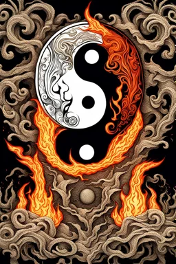 Yin and yang in a world of fire and torment