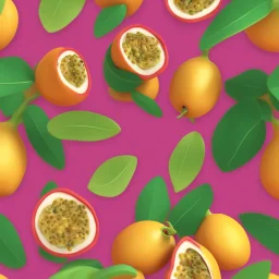 passion fruit land. illustration 3d style. HD