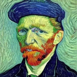 Portrait of trump by Van Gogh