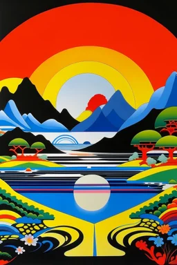 PEACE in the style of Hiroshi Nagai