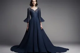 Платье цвета ночного неба, усыпанное крошечными серебряными вышитыми звёздами, которые мерцали даже в тусклом свете комнаты. Рукава были длинные, чуть расклешённые, напоминающие крылья. Оно было одновременно и скромным, и безумно роскошным. Совершенно не практичным. Абсолютно не подходящим для дня. И совершенно заразительным.