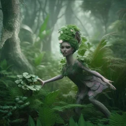 Play-Doh style, plant girl, fantasy art, octane render, redshift render,ambient lighting, dramatic lighting