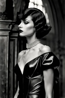 God, short-haired attractive woman , glamour medium format photography, imperfections, weirdness, 18-years old, best ever, beautiful , helmut newton's fantasy, female perfection, godess, dream model, beauty, eva-costume