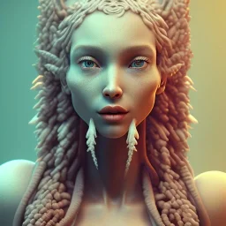 Play-Doh style, plant girl, fantasy art, octane render, redshift render,ambient lighting, dramatic lighting