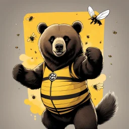 think about a commercial poster script with a bear in a bee outfit pointing his finger to the camera with a smile, saying "yes, you." Bigger! Wilder! Whoa!