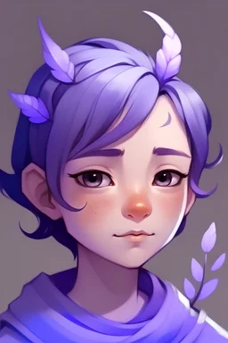 a lavender avatar