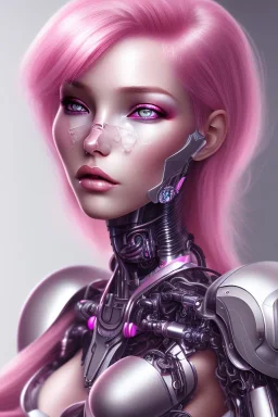 cyborg, pink hair, sexy, perfekt, real, dream