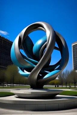 Una imagen de Floralis Genérica, la escultura ubicada en la Plaza de las Naciones Unidas, con las técnicas y tonos de Leonardo Da Vinci. Utiliza las técnicas sfumato, el claroscuro, la veladura y el uso de la perspectiva. También incorpora tonos naturales de intensidad atenuada en sus pinturas, como azules, marrones y verdes, en consonancia con la propia tierra. También utiliza grises neutros, normalmente para la pintura de fondo.