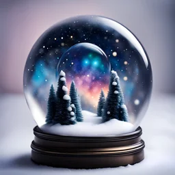 Galaxy but n a Snow globe