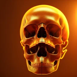 Human Skull, by Mahmoud Sai, Cartographic, Circuitry, Golden Hour, Closeup-View, 16k, Lumen Global Illumination, Diffraction Grading , diamonds , jwellery