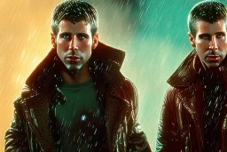 Roy and Deckard from Blade Runner, singing in the rain