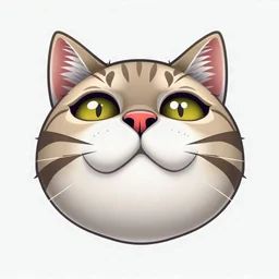 Эмодзи с кошачьей головой