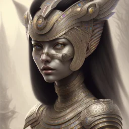 sango fantasy, fantasy magic, intricate, sharp focus, illustration, highly detailed, digital painting, concept art, matte, masterpiece head sexy Aztec beauty black hair space lady silver tiger head Egyptian princess pyramid