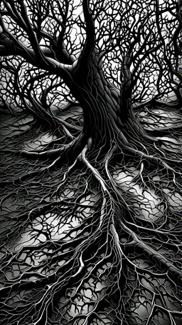 black vein, human veins, mixing together a lot of them, like a forest, big and small veins a lot of them