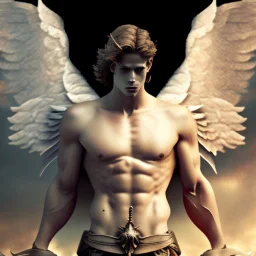 A male warring angel