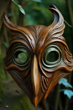 owl mask in the style of kena