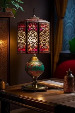 table lamp inspired by kebaya nyonya, modern design,