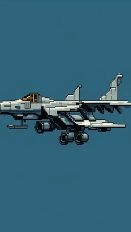 F/A-18 retro pixel art style