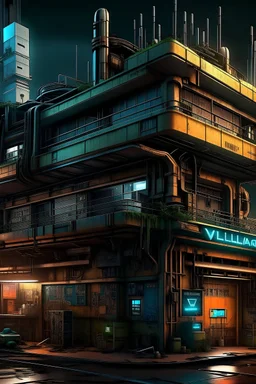 Cyberpunk building wildangel