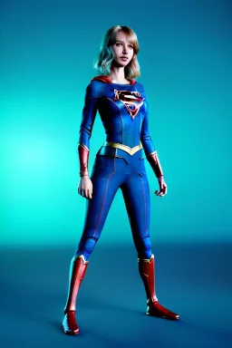 Waist up portrait, woman, make-up, happy, dildo, Realistic image, 60s, supergirl, tights minimal dress, sweat, Color background, photo studio, concept art, smooth, unreal engine 5, god lights, ray tracing, RTX, lumen lighting, ultra detail, volumetric lighting, 3d, finely drawn, high definition, 4k.