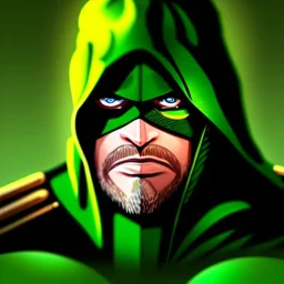 ultra detailed portrait of GreenArrow , extremely detailed digital painting, extremely detailed face,crystal clear eyes, in the style of robert e howard and pablo oliveira and Ken Kelley and Keith Parkinson ,mystical colors,perfectly centered image, perfect composition, rim light, beautiful lighting,8k, stunning scene, raytracing