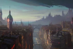 Quebec city hill+Livorno canal+bridges+corner building on hill+Gothic city+BioShock+Dishonored+Bloodborne +trieste+Edinburgh+Chicago+victorian London+decòpunk Skyscraper+ +steampunk+biopunk+alphonse mucha, greg rutkowski,matte painting, cryengine, hyper detailed, felix kelly, fantasy art, seb mckinnon