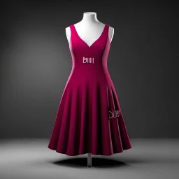 Create a logo called Deniz Boutique Dress DARK PINK