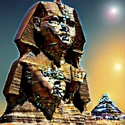 the great sphere of giza next to sphinx,