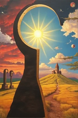 The keyhole that unlocks the sun; Lowbrow Surrealism