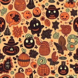 Halloween seamless pattern