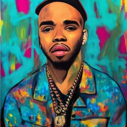 Painting of Anderson paak