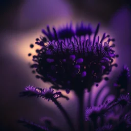 high lighting, nature, plants, wildflower, intricate, 8k, macro photography,purple tones,