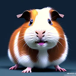 cute brown guinea pig by pixar