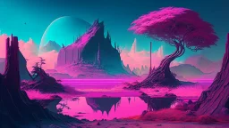 Phantasy landscape, syber pank