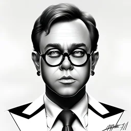 elton john by artgerm