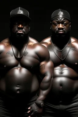 big black oily men