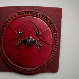 escudo de armas rojo antiguo vampiras