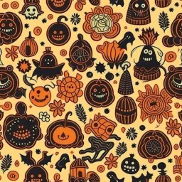 Halloween seamless pattern