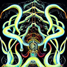 Dimethyltryptamine Demons Tentacles Psychedelic Mind