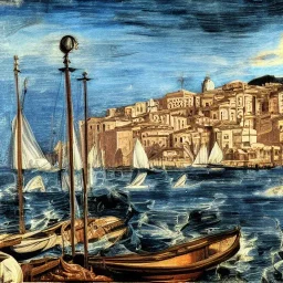 genoa harbour tintoretto style