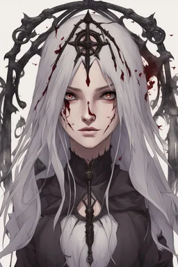 "What evil have you wrought?" asks Dahlia, Her voice cutting through the still night air. "More innocent blood on your hands I see." Azazel grins, teeth glinting in the shadows. "Who are you to judge my actions, O hooded one? Your scythe is not my concern."