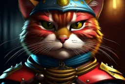 Samurai Cat perfect face (((I'm the style of Mark E. Rogers))), hyperrealism, digital painting of an animation character, character illustration, glen keane, lisa keane, realistic, disney style character, detailed, digital art, 4k, ultra hd, beautiful d&d character portrait, colorful fantasy, detailed, realistic face, digital portrait, intricate armor, fiverr dnd character, wlop, stanley artgerm lau, ilya kuvshinov, artstation, hd, octane render, hyperrealism